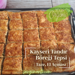 Kayseri Tandır Böreği Tepsi | Taze, El Açması | sevgimantı.com